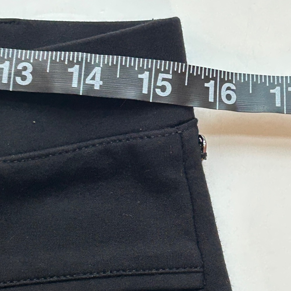 Betabrand Dress Pant Yoga Pants Black Cropped Cuffed Straight‎ Leg Petite Large - Picture 10 of 12
